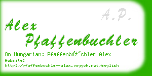 alex pfaffenbuchler business card